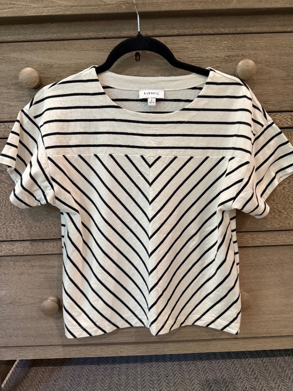 Evereve Short Sleeve Stripe Shirt